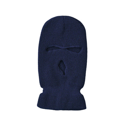 Motorcycle Windproof Full Face Knit Hats Custom SkiMask Men Warm Wool Balaclava embroidery Winter hats Knitted 3 Holes Ski Mask-EXPROTAS