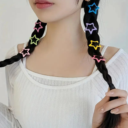 Alloy Hair Clips 20/50Pcs Star-Shaped Hollow-Out Elegant Retro Style Accessories