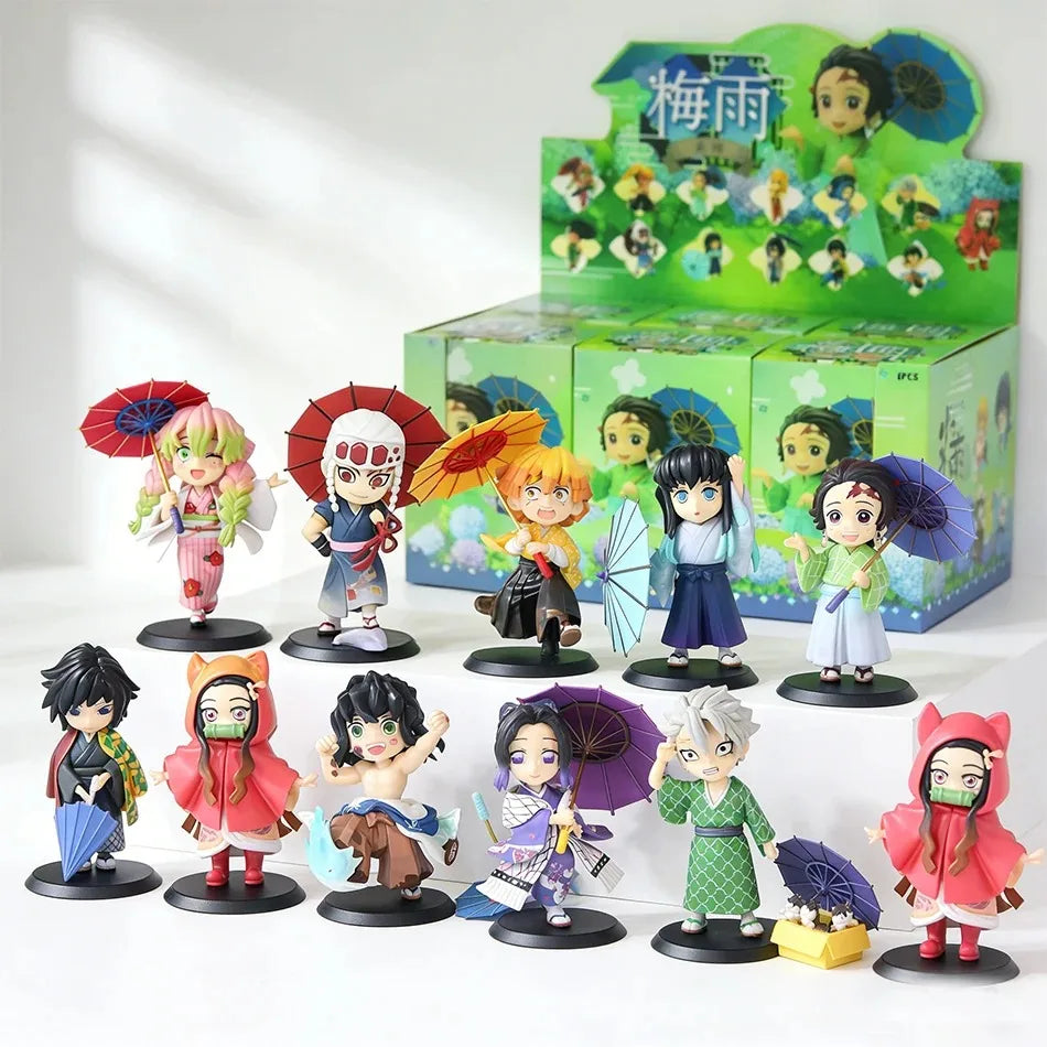Blind Box Demon Slayer Figures Tanjiro Nezuko Kamado Anime Collectibles