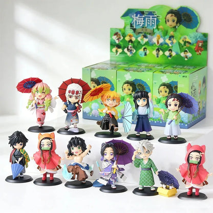 Blind Box Demon Slayer Figures Tanjiro Nezuko Kamado Anime Collectibles