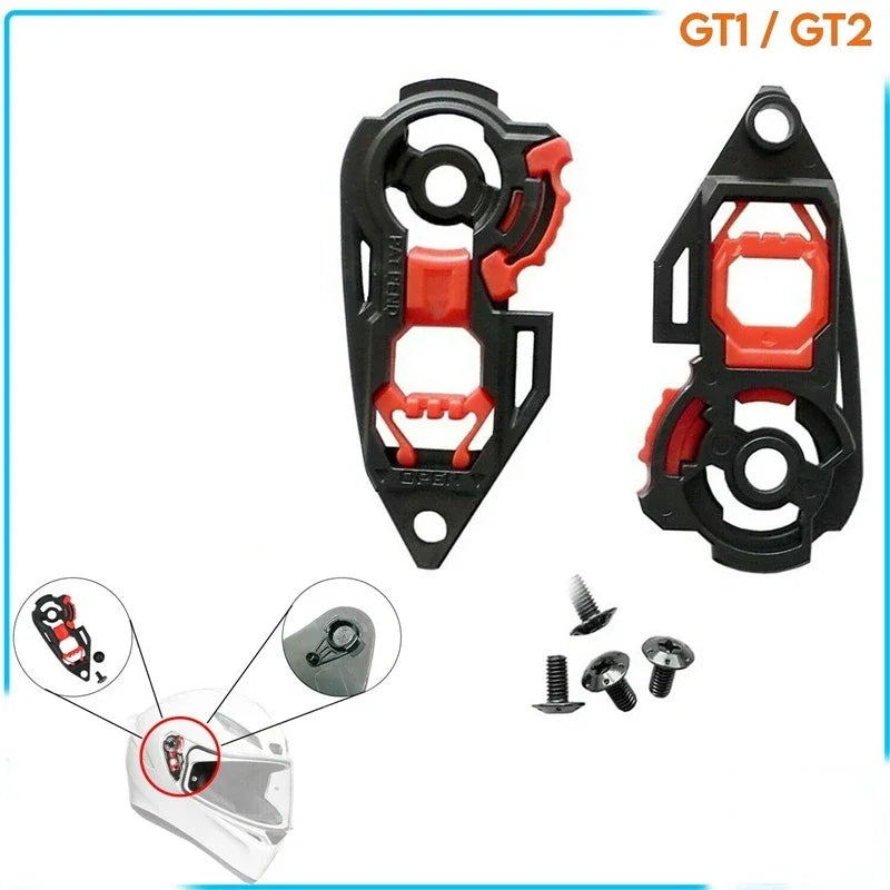 AGV K1 K3SV K5 Casco Moto Mechanism Motorcycle Helmet Visor Base Lock Polyester Shield Lock for Helmet Accessories
