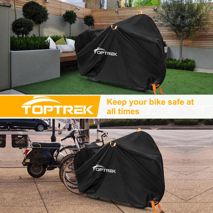 Toptrek Waterproof Bike Cover Outdoor Anti-UV Rain Snow MTB Protector