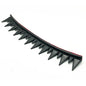 Rubber Dirt Biker Motorcycle Helmet with Mohawk Spikes - 5 Colours