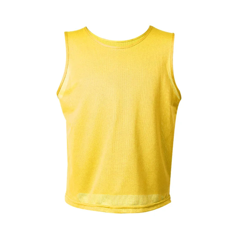 12PCS Soccer Training Vests Kids Breathable Mesh Practice Sports Team Jerseys