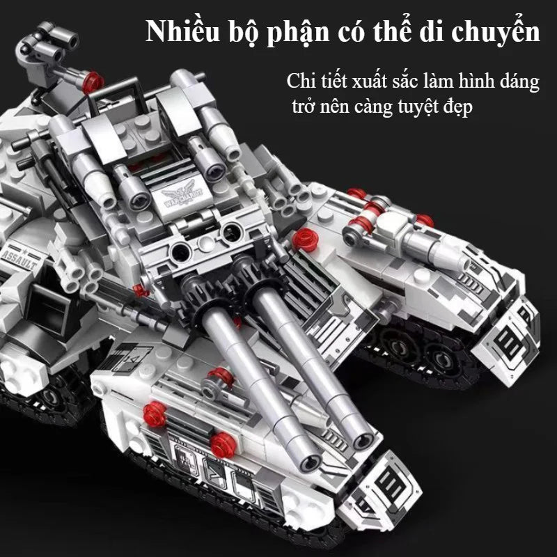 2026 Military Vehicle Tank Building Blocks Model Toy Set 8in1 Construction