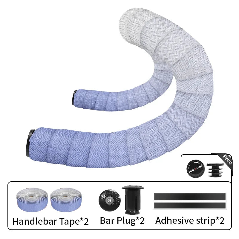 Road Gravel Handlebar Tape BUCKLOS Gradient Non-Slip Soft Bike Bar Wrap