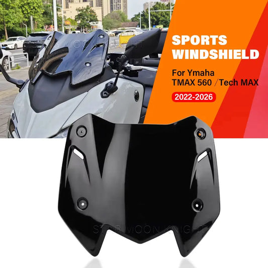 Motorcycle Windshield Deflector Screen for Yamaha TMAX 560 Tech Max 2022-2026