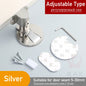 KAK Adjustable Magnetic Door Stop Punch-Free Zinc Alloy Holder Hidden Doorstop