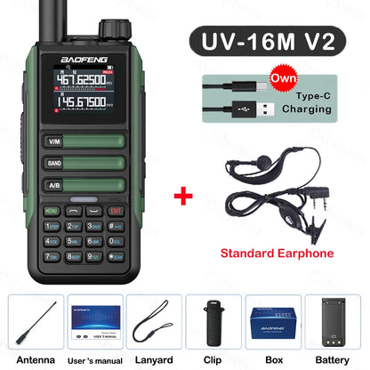 Baofeng UV16M Two Way Radio Walkie Talkie Long Range UHF VHF AM FM