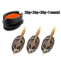 Carp Fishing Method Feeder Kit Quick Release Mould Zinc Alloy Weights Rig Set