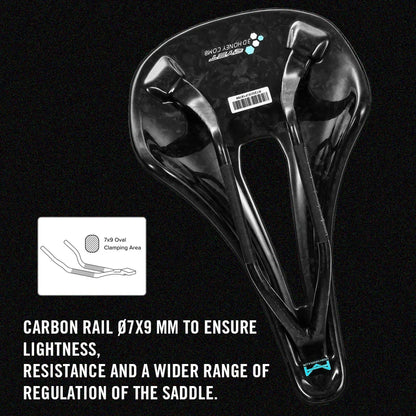 RYET 3D Printed Full Carbon Saddle 140mm 165g Super Light for Road MTB Bike