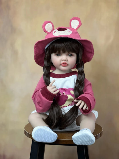 BZDOLL 55 CM 22 Inch Reborn Dolls Realistic Full Silicone Baby Bebe Newborn Girl Doll Princess Toddler Toy Gift-EXPROTAS
