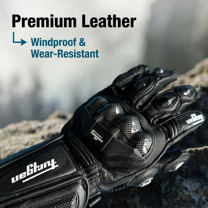 Motorcycle Gloves Touch Screen Leather Full Finger Racing Motocross for Men