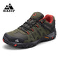 HIKEUP Men's Suede Leather Hiking Shoes Outdoor Trekking Walking Hunting Tactical Sneakers Wear-resistant