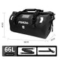 Carbon Black Motorcycle Tail Bag Waterproof 40L 66L Luggage Seat Travel Backpack