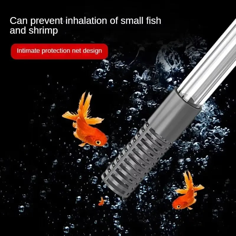 Fish Tank Siphon Vacuum Cleaner 1.7m Gravel Water Changer Aquarium Tool