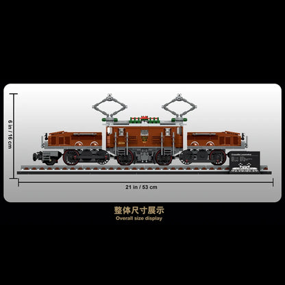 Creative Expert Crocodile Locomotive Building Blocks Trains Tracks Car Model Compatible 10277 Bricks Toys For Children Gifts-EXPROTAS