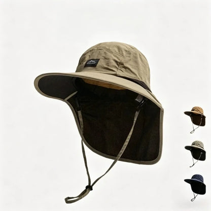 Neck Protection Wide Brim Bucket Hat UV Fishing Hiking Cap Unisex
