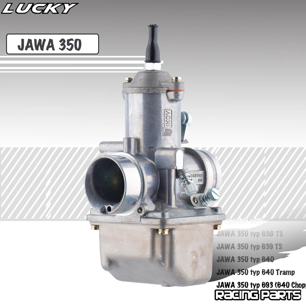 NEW JAWA 350 28mm Carburetor for TS Type 638/639/640/693 Chopper 12V Vergaser