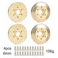 Brass 12mm Hex Wheel Weights Brake Disc Adapters for 1.9 2.2 RC Crawler