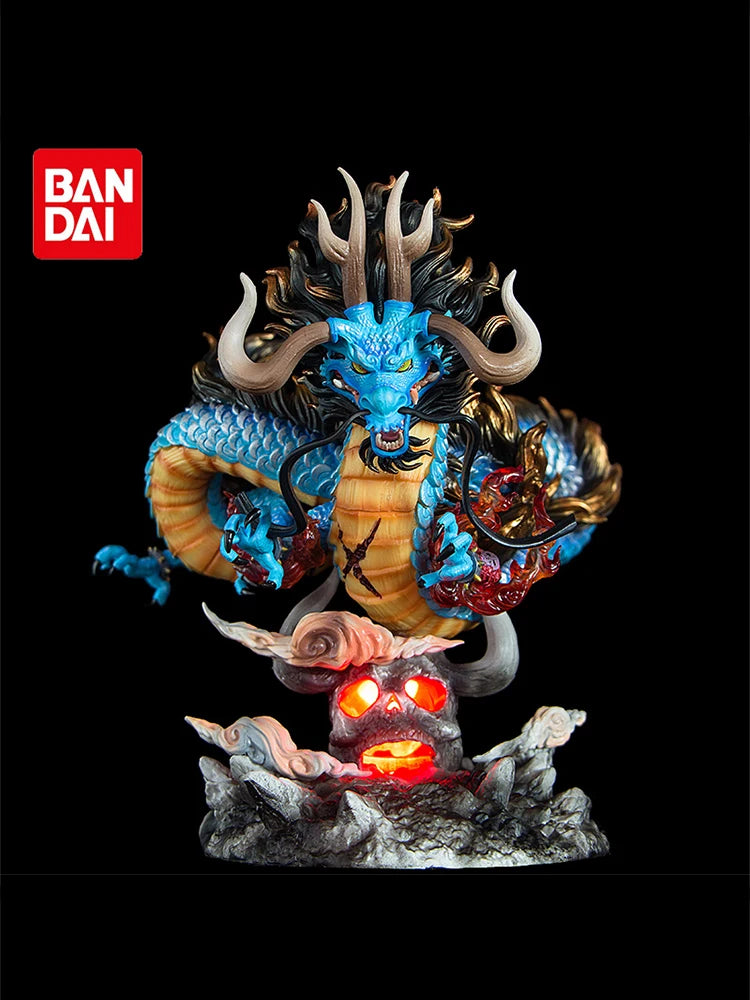 22cm One Piece Anime Figure GK Kaido Dragon Form Four Emperors With Lamp PVC Action Figure Model Dolls Antistress Toy For Gift-EXPROTAS