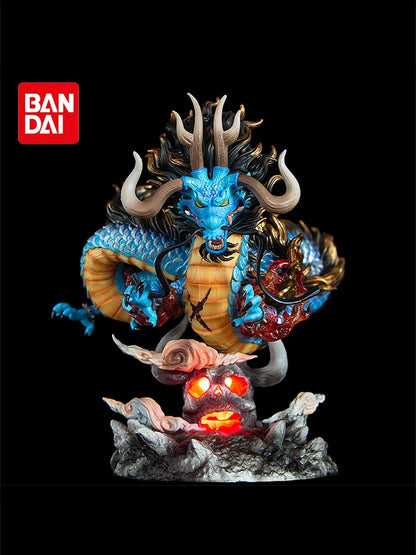 22cm One Piece Anime Figure GK Kaido Dragon Form Four Emperors With Lamp PVC Action Figure Model Dolls Antistress Toy For Gift-EXPROTAS