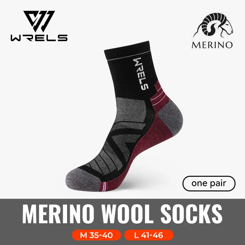 3 Pairs Merino Wool Socks Thermal Thick Hiking Socks for Men & Women