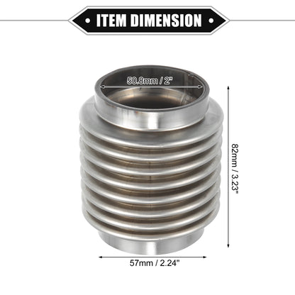 UXCELL Exhaust Flex Pipe | 38/45/50/60mm Bellows Connector Stainless Universal
