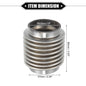 UXCELL Exhaust Flex Pipe | 38/45/50/60mm Bellows Connector Stainless Universal