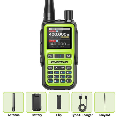 Baofeng Walkie Talkie Mini 2 Way Radio Bluetooth 5W Dual Band 1600mAh