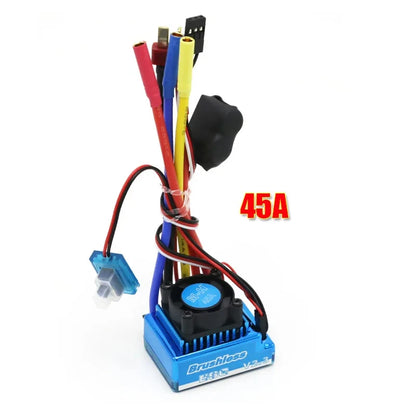 Waterproof 45A/60A/80A/120A Brushless ESC, Dust-Proof Speed Controller with Programming Card for 1/8 1/10 1/12 RC Car Crawler