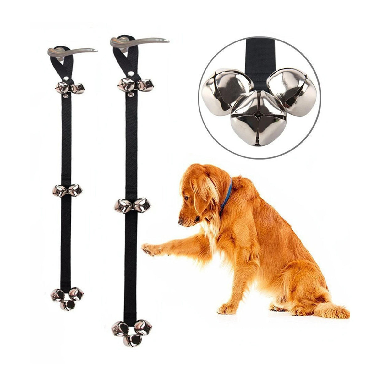 Adjustable Training Dog Bell Potty Housetraining Puppy Door Bells