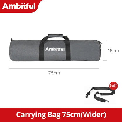 AMBITFUL TB PRO Tripod Bag 50–140cm Padded Carry Case w/ Shoulder Strap