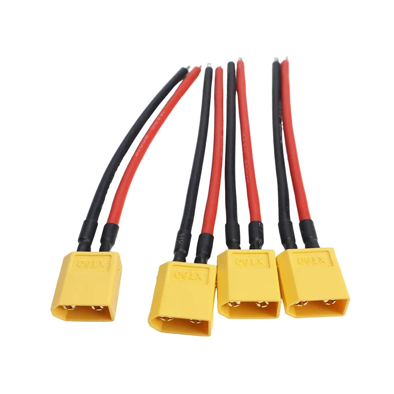 4Pcs Silicone Wire Cable XT60 Male Female Connector 10cm 14AWG for RC Lipo