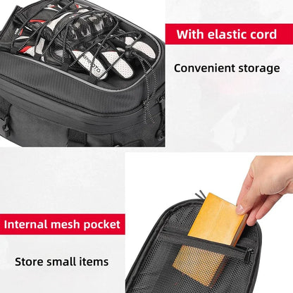 Motorcycle Tail Bag 7-12L Waterproof Storage for Scooter Luggage Accessories