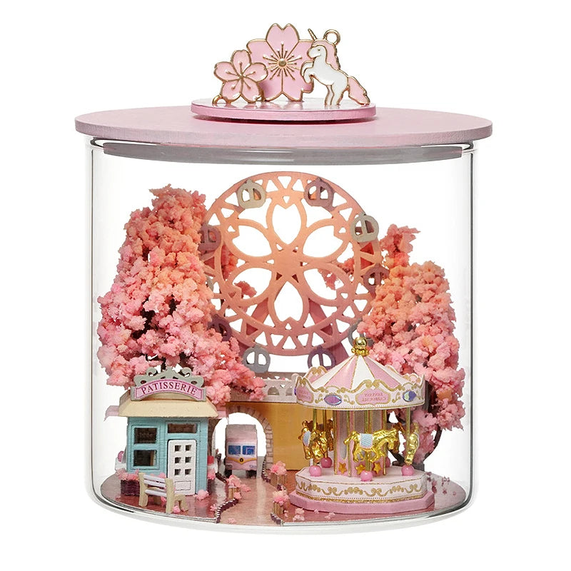 Wooden Mini DIY Dollhouse Kit with Furniture 3D Room Model Puzzle Decor Gift - EXPROTAS