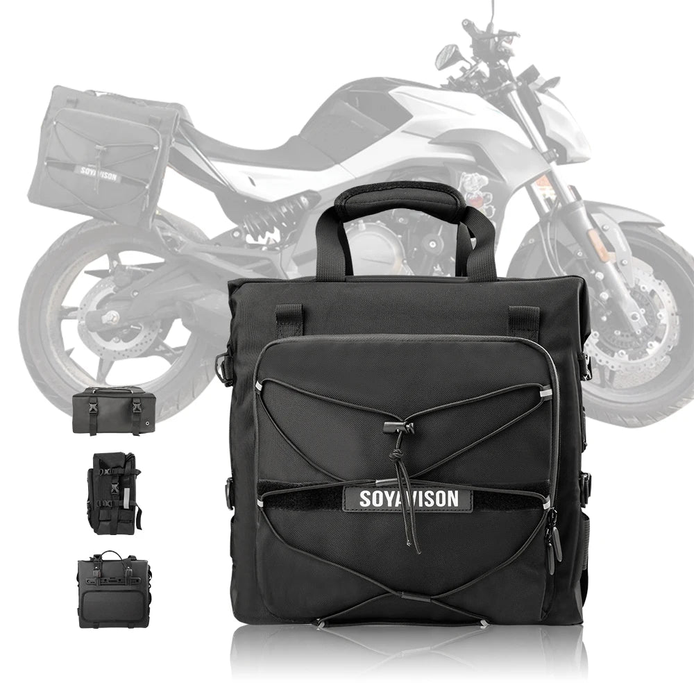 Waterproof Motorcycle Saddlebag Side Bag Travel Luggage