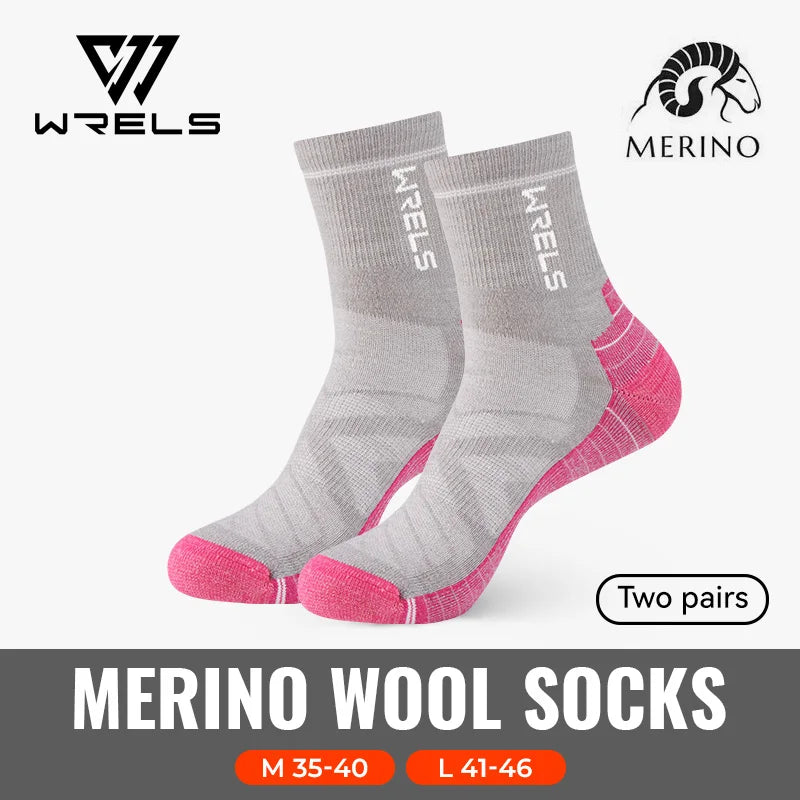 3 Pairs Merino Wool Socks Thermal Thick Hiking Socks for Men & Women