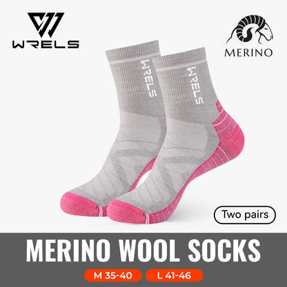 3 Pairs Merino Wool Socks Thermal Thick Hiking Socks for Men & Women