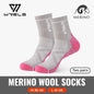 3 Pairs Merino Wool Socks Thermal Thick Hiking Socks for Men & Women