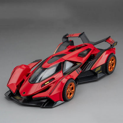 1:32 Simulation LAMBO V12 GT Alloy Sport Cars Toy Diecasts Vehicles Metal Model Car Decoration For Man And Kids Gift Boy Toy-EXPROTAS