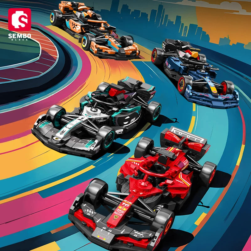 SEMBO BLOCK BK8 Sports Car Building Blocks City Supercar Racing Vehicle Model Toy Gift