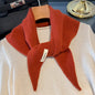 Korean Triangle Scarf Women Wool Knitted Triangular Headscarf Warm Shawl