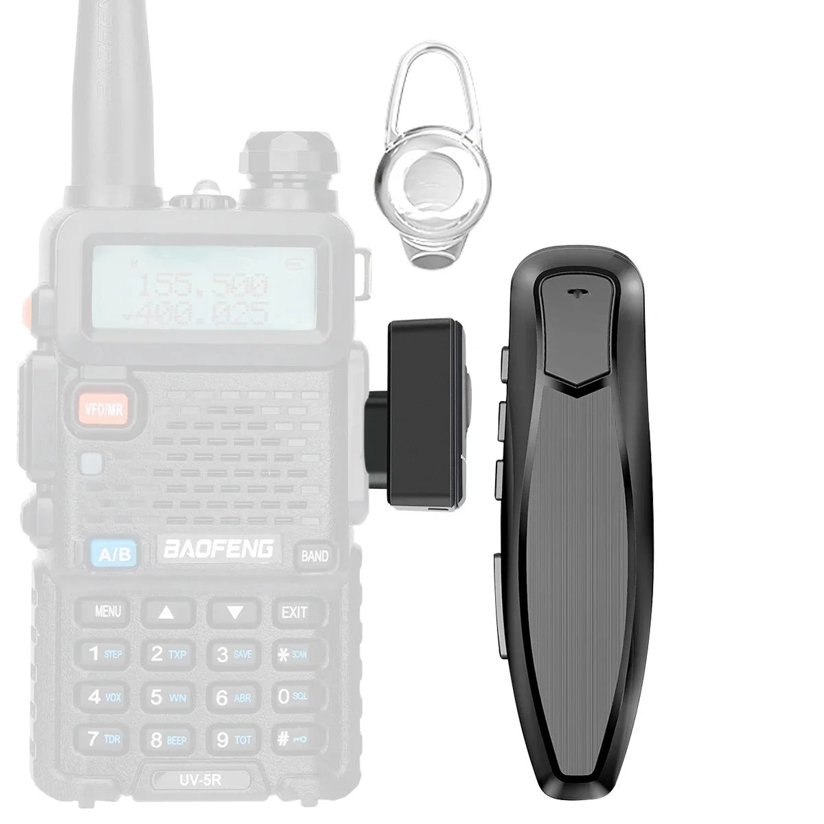 Baofeng Walkie Talkie Wireless Bluetooth PTT Headset Earpiece Hands-free K Plug For Kenwood UV-5R BF-888S Quansheng UV K5 (8)-EXPROTAS