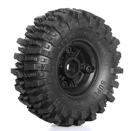 4Pcs Crawler Wheel Tires Beadlock for RC 1/18 TRX4M SCX24 FCX24 AX24