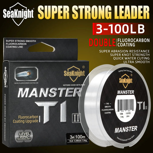 Fishing Line 100M Fluorocarbon Coating SeaKnight Manster 3-100LB