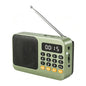 Music Rechargeable Speaker FM Radio Portable Digital Flashlight Player