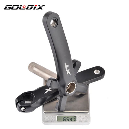 XT Bicycle Crankset 104BCD MTB Bike Crank Chainring Bike 170mm 175mm Black Round Oval 32T 34T 36T 38T Aluminum Alloy with Bottom-EXPROTAS