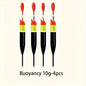 4pcs Fishing Floats Bobbers Slip Float Kit 3g-15g with Stops Drop Shot Weights