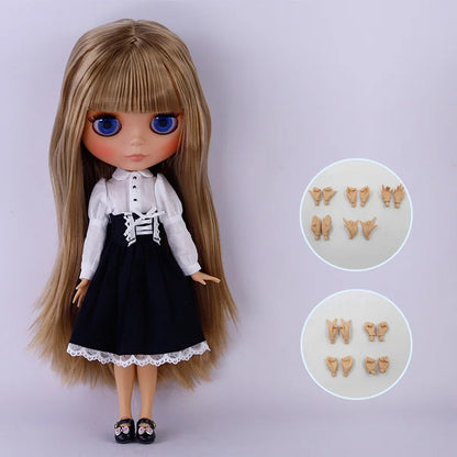 ICY DBS Blythe Doll Tan Skin Matte Face 1/6 BJD Joint Body Neo BL2240